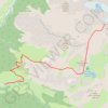 Trace GPS Pointe d'Aval depuis Fouillouse - Chambeyron, itinéraire, parcours