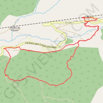 Trace GPS Sources du Campe, itinéraire, parcours