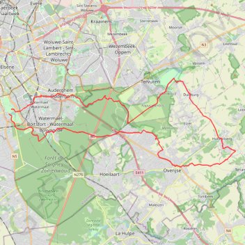 Trace GPS Strada Bianchi - Huldenburg, itinéraire, parcours