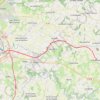 Trace GPS Chemin de Saint Michel (voie de Paris) etape 16, itinéraire, parcours