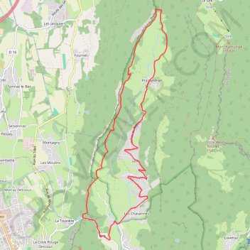 Trace GPS Pragondran - Malpassant, itinéraire, parcours
