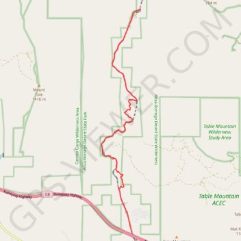 Trace GPS Goat Canyon Trestle, itinéraire, parcours