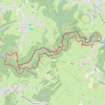 Trace GPS Randonnée autour du château de Reinhardstein, itinéraire, parcours