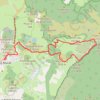 Trace GPS Bourg Murat-Trous Blancs-Textor, itinéraire, parcours