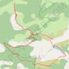 Trace GPS Tour Montagne d'Aujour, itinéraire, parcours