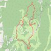 Trace GPS Sentier du Mont-Clergeon, itinéraire, parcours