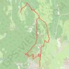 Trace GPS Croix de Javerne depuis les Verneys, itinéraire, parcours