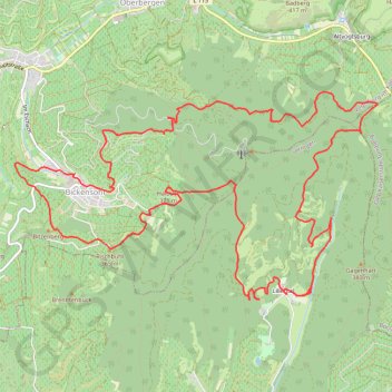 Trace GPS Liliental, Bickensohl, Lösshohlwege-Pfad, itinéraire, parcours