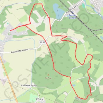 Trace GPS Les trésors des Bois de Warluis, itinéraire, parcours