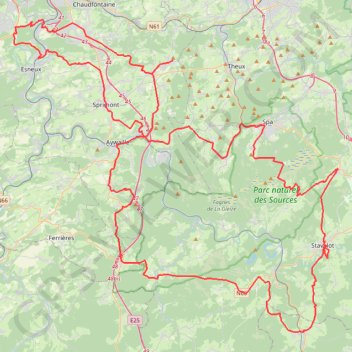Trace GPS Liège-Bastogne-Liège Challenge 2022 (public), itinéraire, parcours