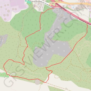 Trace GPS Le bois de Châteauneuf à la Mède, itinéraire, parcours