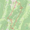 Trace GPS Traversée Rochers de la Bade-Colombier-Roc de Poyez, itinéraire, parcours