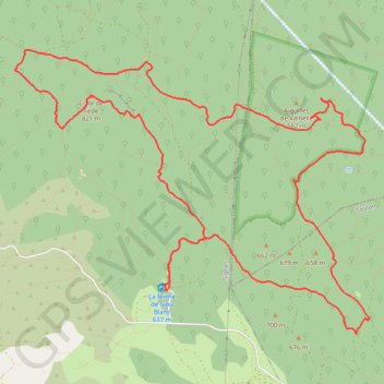 Trace GPS Plateau du Siou Blanc, les portes de Valbelle par colle de fède, itinéraire, parcours