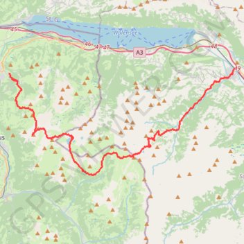 Trace GPS Raid dans les Glarnichalpen (GLARUS), itinéraire, parcours