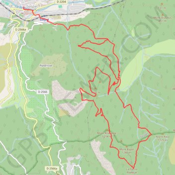 Trace GPS Circuit des Maquisards, itinéraire, parcours