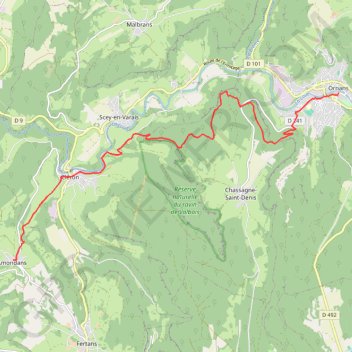 Trace GPS GRP Loue-Lison - Etape 5, itinéraire, parcours
