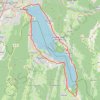 Trace GPS Tour du Lac d'Annecy, itinéraire, parcours