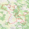 Trace GPS Marignac Le Franc 33 kms, itinéraire, parcours