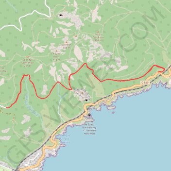 Trace GPS Le Cap Roux Antheor, de la Mer aux senteurs, itinéraire, parcours
