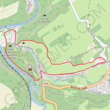 Trace GPS (Ferrières) Promenade des Ecureuils, itinéraire, parcours