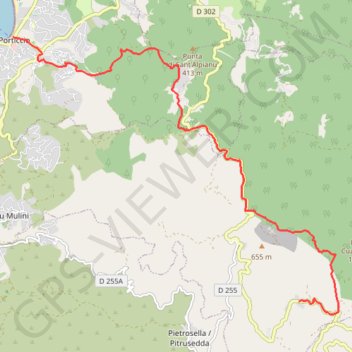 Trace GPS Mare e Monti Sud - De Porticcio à Bisinao, itinéraire, parcours
