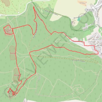 Trace GPS Vaux - Bois-la-Dame - Marival, itinéraire, parcours