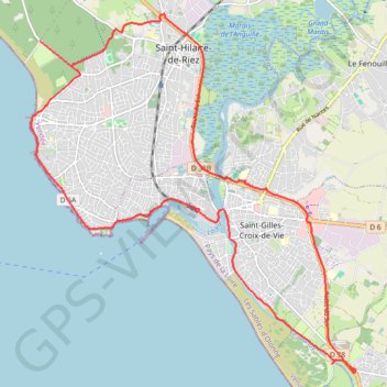 Trace GPS Autour de St Gilles, itinéraire, parcours