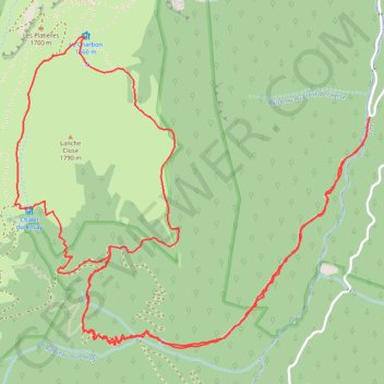 Trace GPS Tour de Lanche Close, itinéraire, parcours