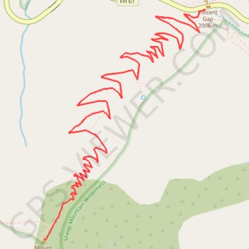 Trace GPS Mount Baden Powell, itinéraire, parcours