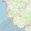Trace GPS Les chemins de Saint-Michel - Granville - Avranches, itinéraire, parcours