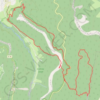 Trace GPS Saint-Laurent-en-Royans Cyclisme, itinéraire, parcours