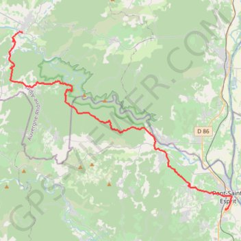 Trace GPS Etape 6 ardèche 2022, itinéraire, parcours
