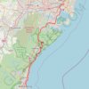 Trace GPS Sydney - Wollongong, itinéraire, parcours