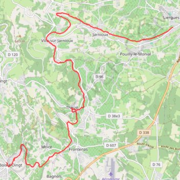 Trace GPS Chemin du Tacot, itinéraire, parcours