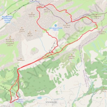 Trace GPS Altmann Sattel, itinéraire, parcours