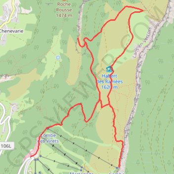 Trace GPS [Itinéraire] Le belvédère Vertiges des Cimes, itinéraire, parcours