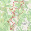 Trace GPS Lac Moulinet- aumont Aubrac, itinéraire, parcours