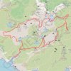 Trace GPS Le Sommet de Marseilleveyre par le Pas de la Demi-Lune et le Vallon de la Mounine, itinéraire, parcours