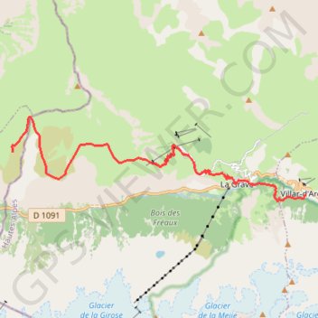 Trace GPS J2 TO Mouterre Villard d'Arène-16207115, itinéraire, parcours