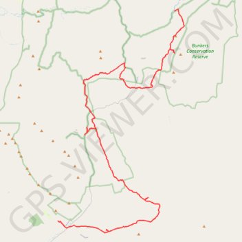 Trace GPS Flinders Ranges National Park, itinéraire, parcours