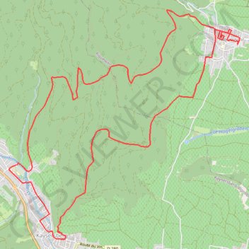 Trace GPS De Kaysersberg à Riquewihr, itinéraire, parcours