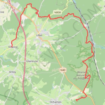 Trace GPS Bivouac du Bané - Villance, itinéraire, parcours