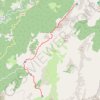 Trace GPS GR20 sud Croci Usciolu, itinéraire, parcours