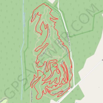Trace GPS Beechworth Mountain Bike Circuit, itinéraire, parcours