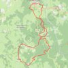 Trace GPS Grimpées de Château Chinon, itinéraire, parcours