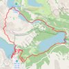 Trace GPS Circuit des lacs du Néouvielle par le pas du Gat, itinéraire, parcours
