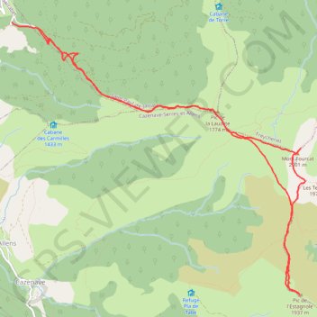 Trace GPS Mont-Fourcat, itinéraire, parcours