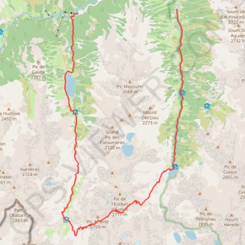 Trace GPS Col d'Arraillé, itinéraire, parcours