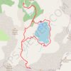 Trace GPS 2022 10 10 parking laus col de l'encombrette lac d'allos, itinéraire, parcours