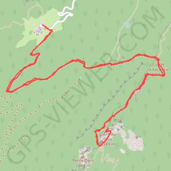 Trace GPS Dent du Chat, itinéraire, parcours